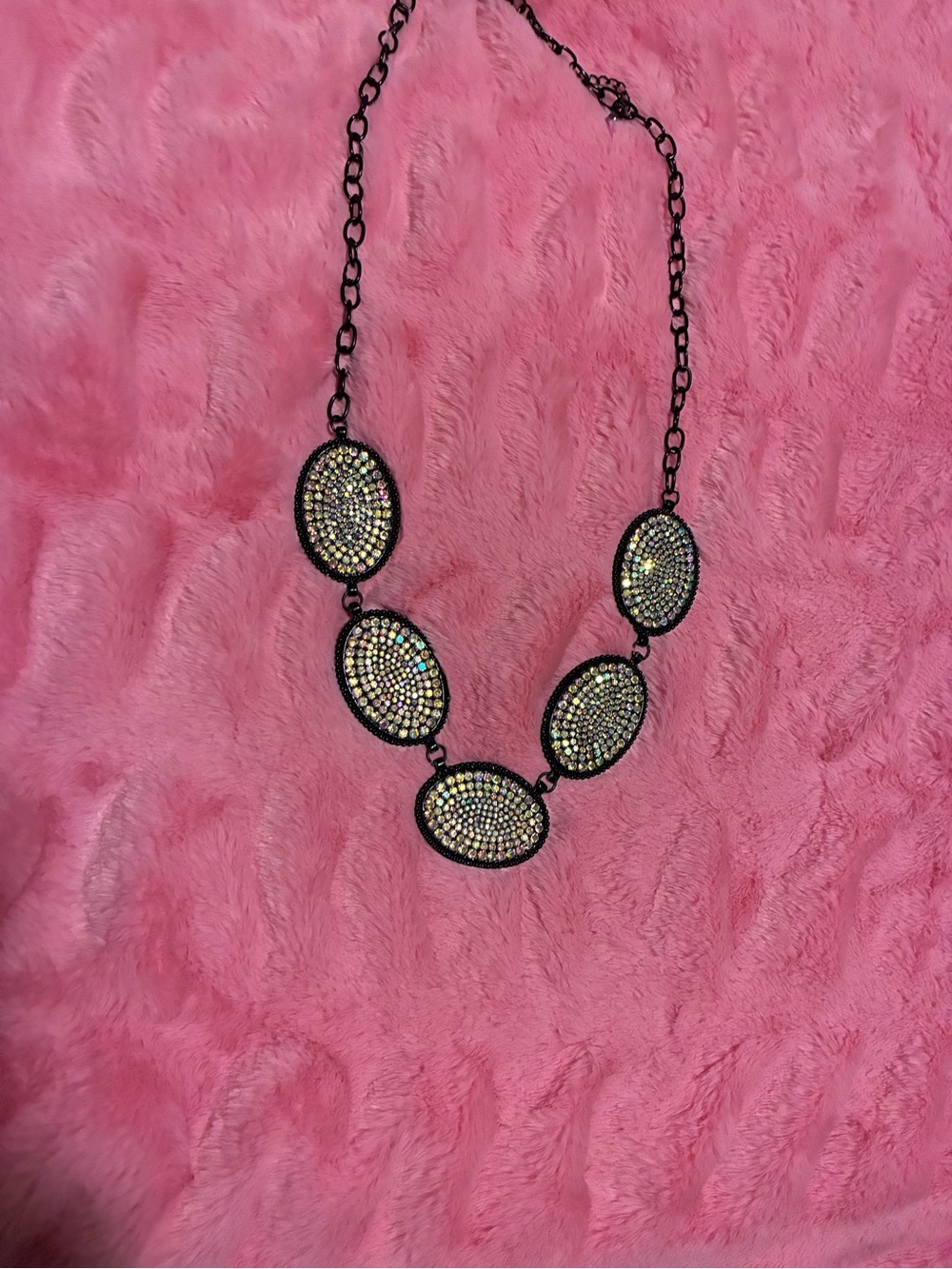 Black Crystal Necklace